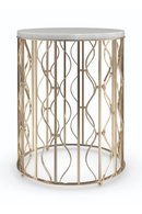 White Marble Side Table | Caracole Style Spotter | Oroatrade.com
