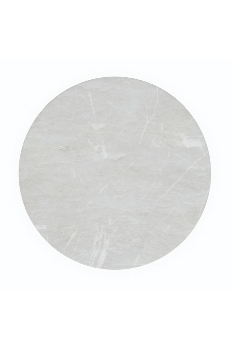 White Marble Side Table | Caracole Style Spotter | Oroatrade.com