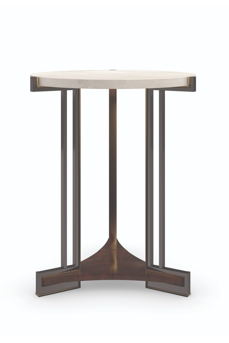 Silver Leaf Top Side Table | Caracole Key Element | Oroatrade.com