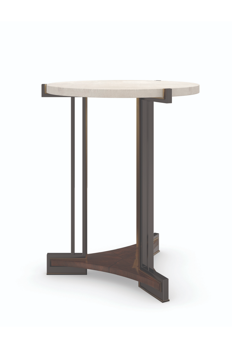 Silver Leaf Top Side Table | Caracole Key Element | Oroatrade.com