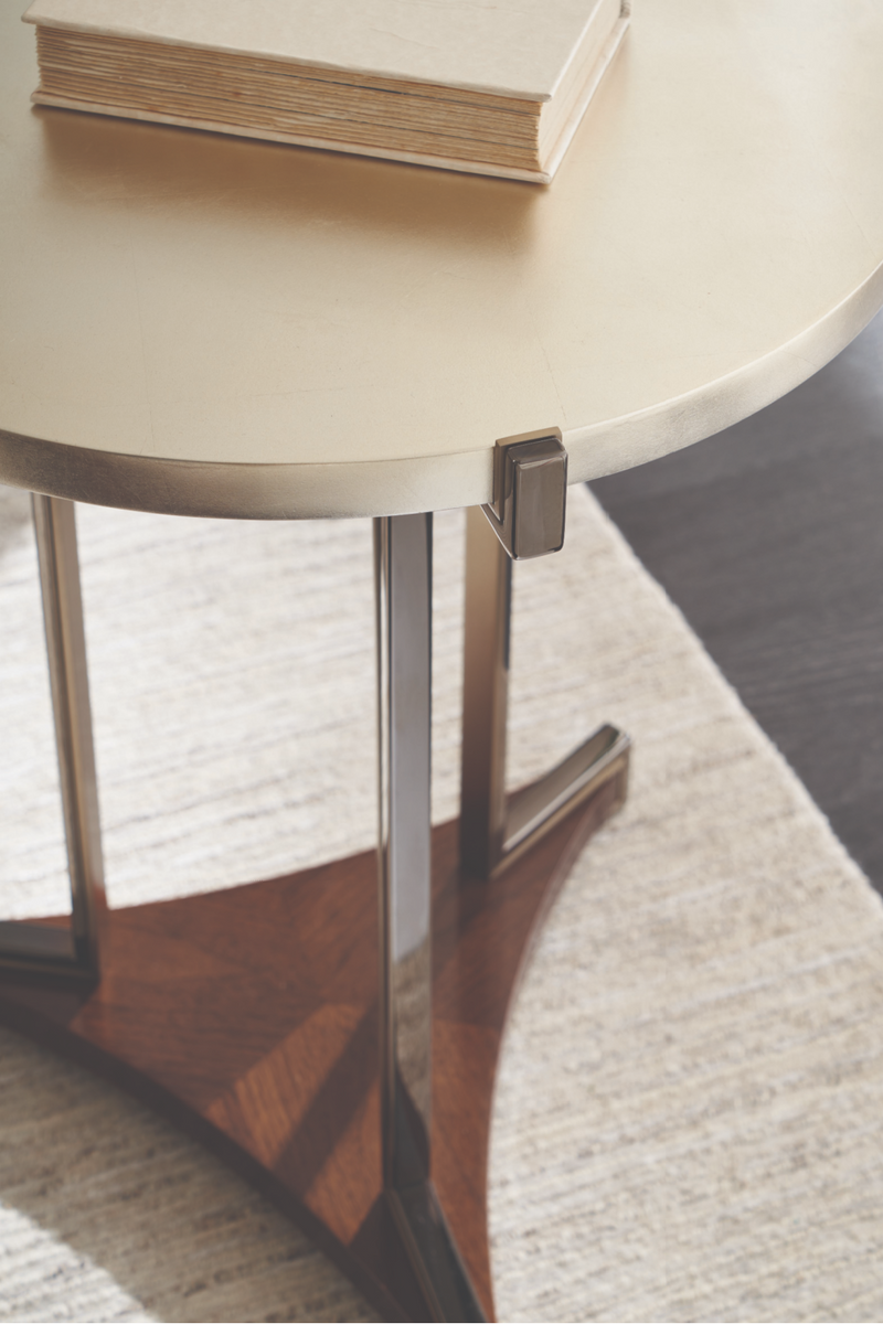 Silver Leaf Top Side Table | Caracole Key Element | Oroatrade.com