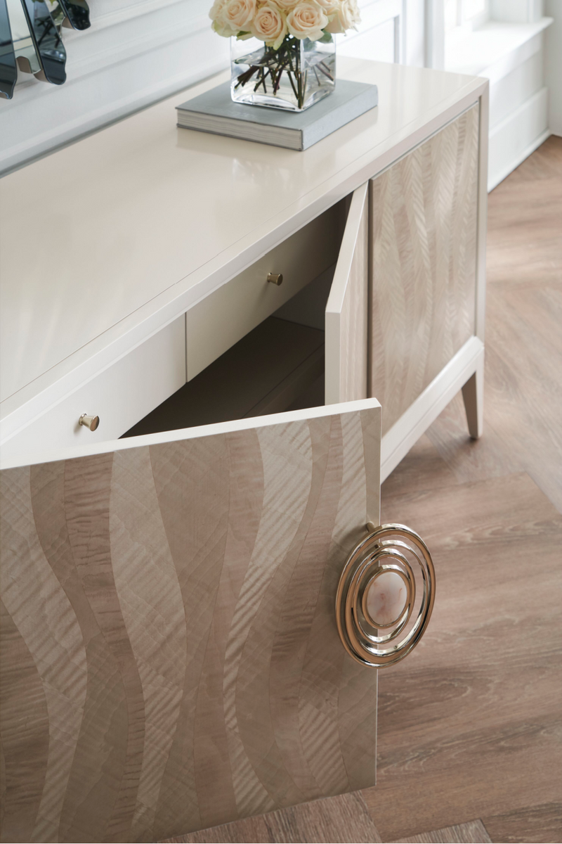 Patterned Cream Modern Sideboard | Caracole Now Streaming | Oroatrade.com