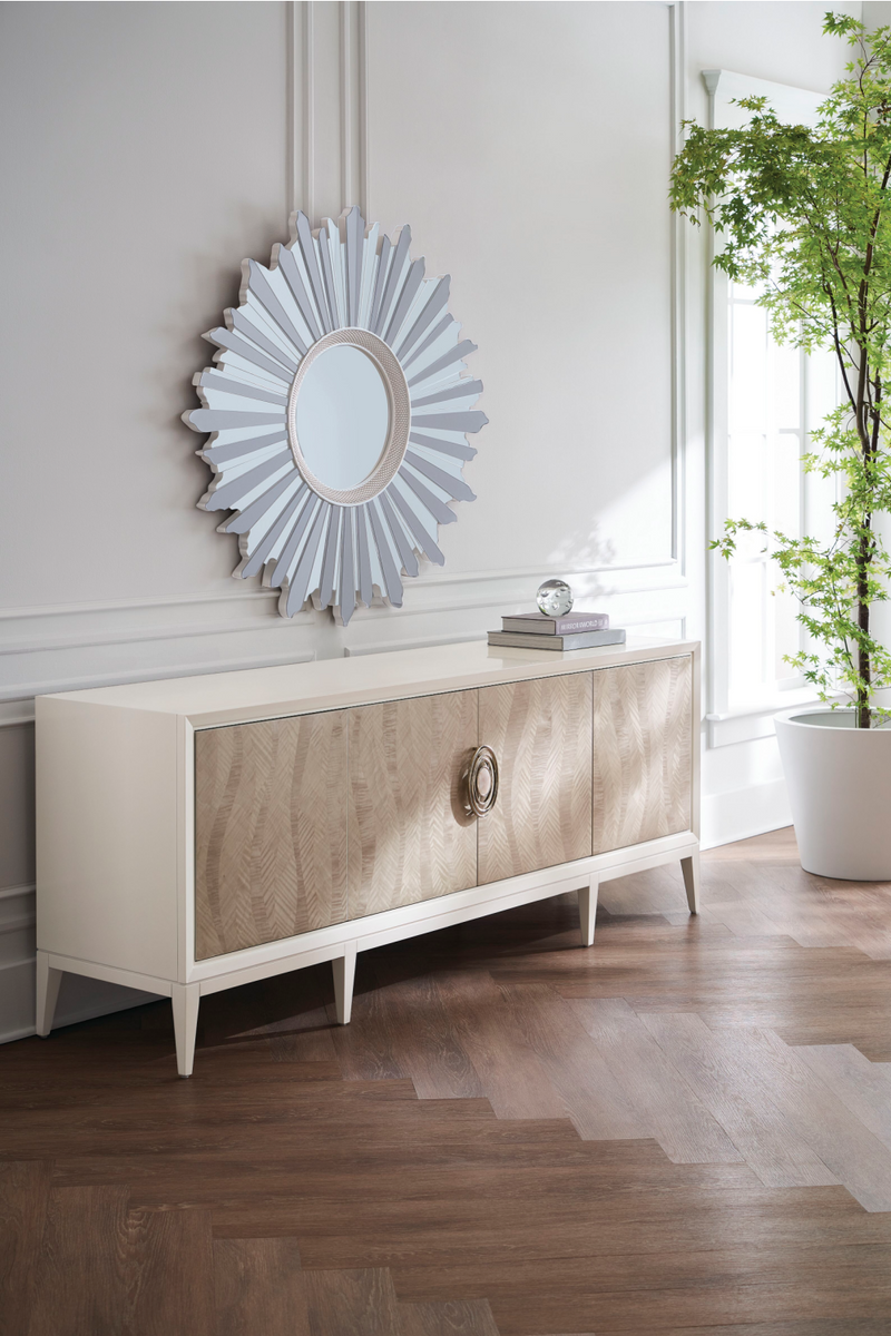 Patterned Cream Modern Sideboard | Caracole Now Streaming | Oroatrade.com