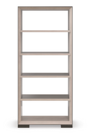 Bronze Glass Shelf Bookcase | Caracole High Rise | Oroatrade.com