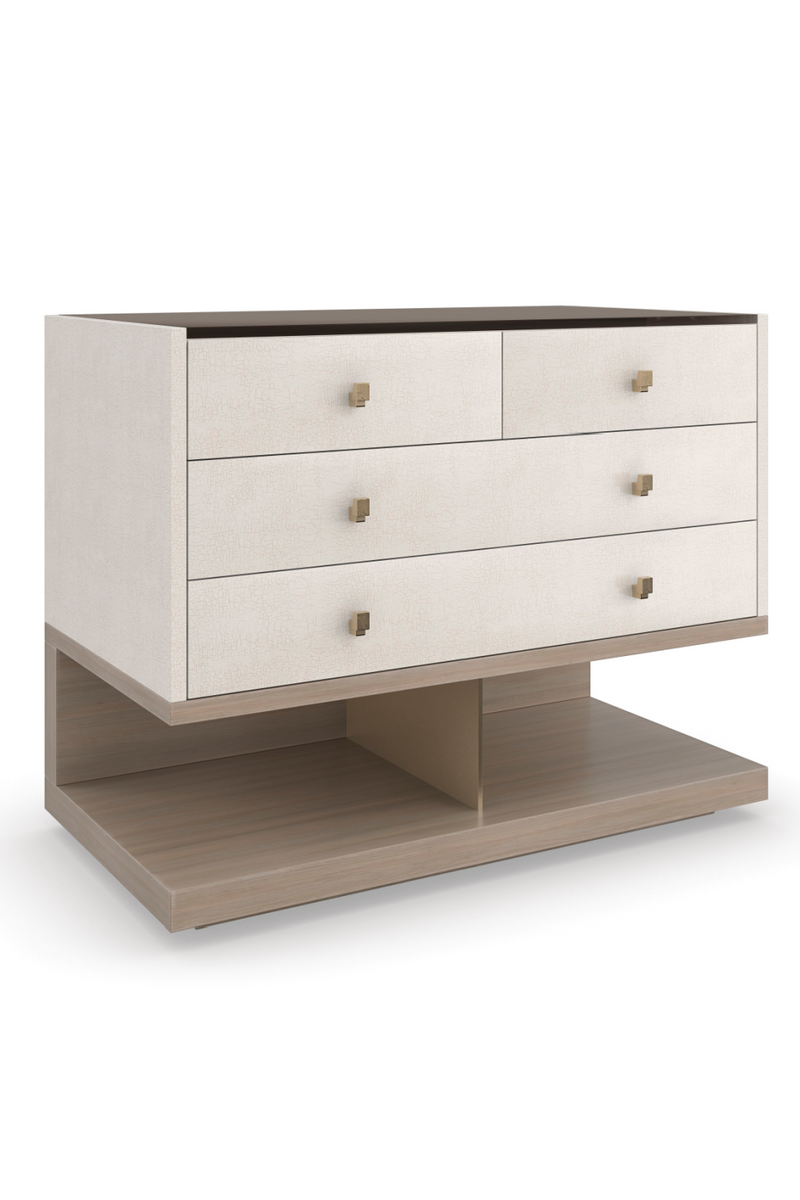 Modern Ivory Nightstand | Caracole Odyssey | Oroatrade.com