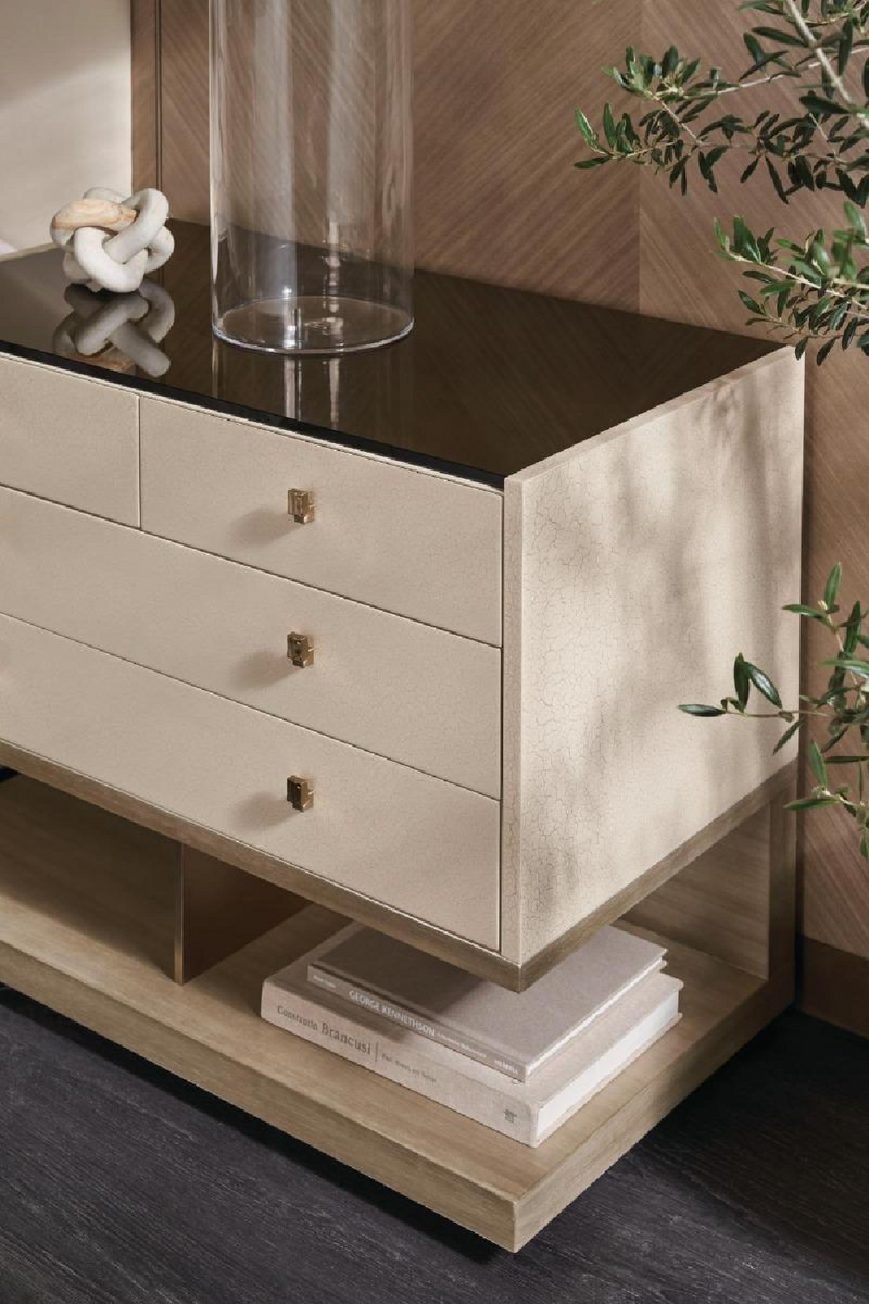 Modern Ivory Nightstand | Caracole Odyssey | Oroatrade.com