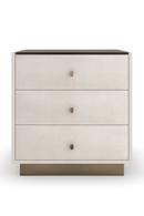 Cream 3-Drawer Nightstand | Caracole Iliad | Oroatrade.com