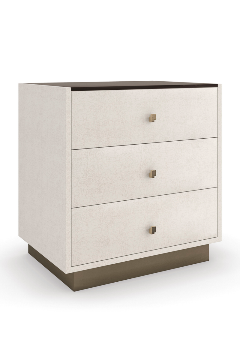 Cream 3-Drawer Nightstand | Caracole Iliad | Oroatrade.com