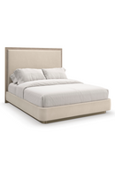 Cream Modern Minimalist Bed | Caracole Anthology | Oroatrade.com