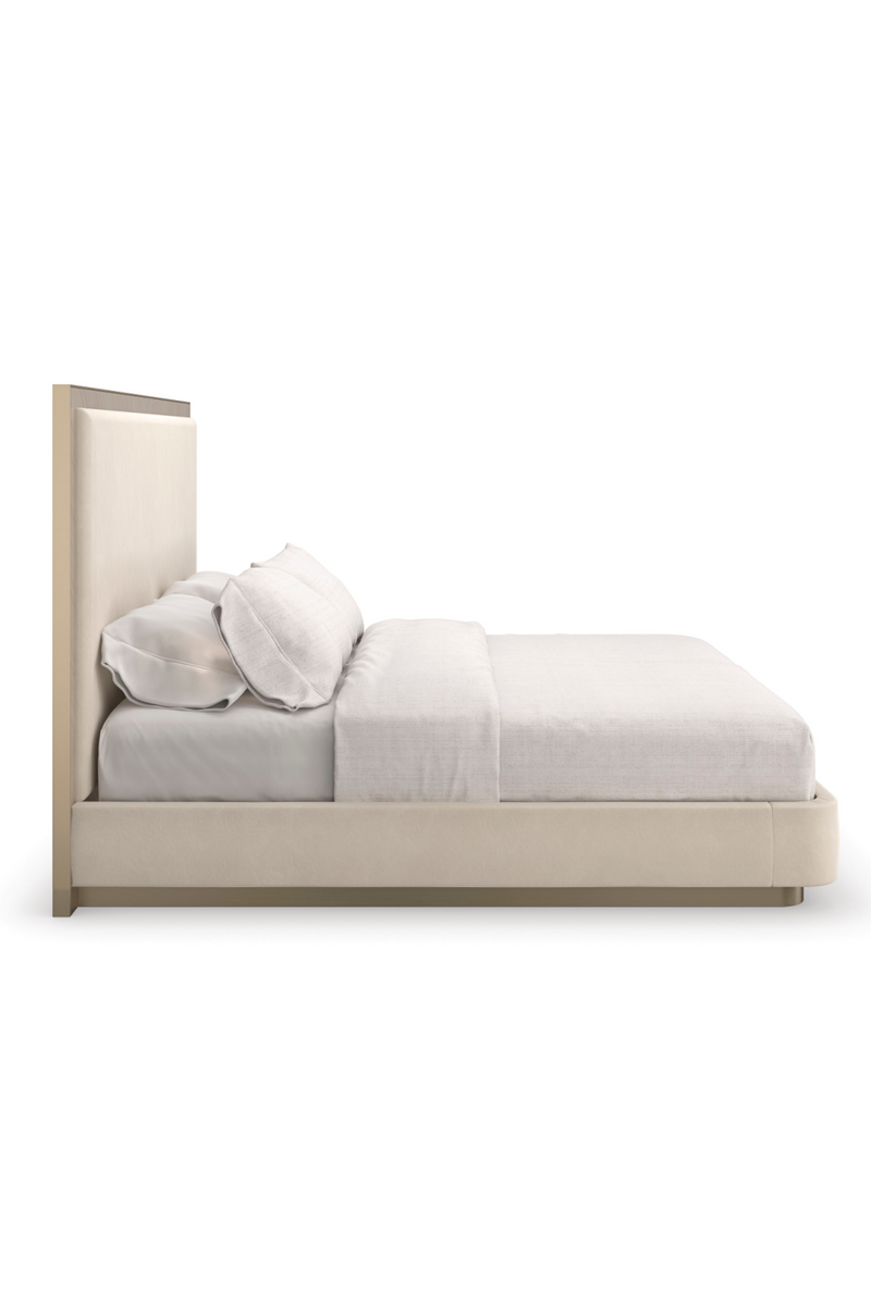 Cream Modern Minimalist Bed | Caracole Anthology | Oroatrade.com