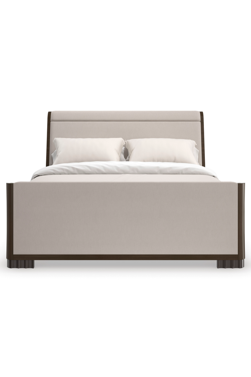 Dark Brown Modern Bed | Caracole Slow Wave | Oroatrade.com