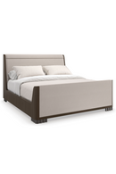 Dark Brown Modern Bed | Caracole Slow Wave | Oroatrade.com