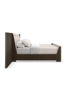 Dark Brown Modern Bed | Caracole Slow Wave | Oroatrade.com