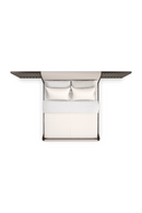 Dark Brown Modern Bed | Caracole Slow Wave | Oroatrade.com