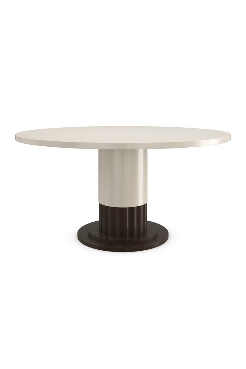 Round Pedestal Dining Table | Caracole Dorian | Oroatrade.com