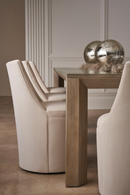 Sculptural Modern Dining Chair | Caracole Barrel Roll | Oroatrade.com
