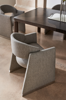 Gray Geometrical Dining Chair | Caracole Polish Off | Oroatrade.com