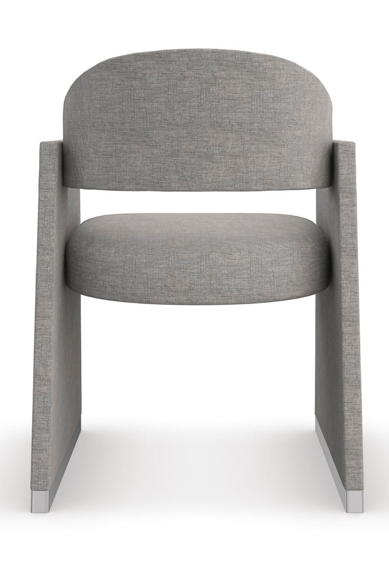 Gray Geometrical Dining Chair | Caracole Polish Off | Oroatrade.com