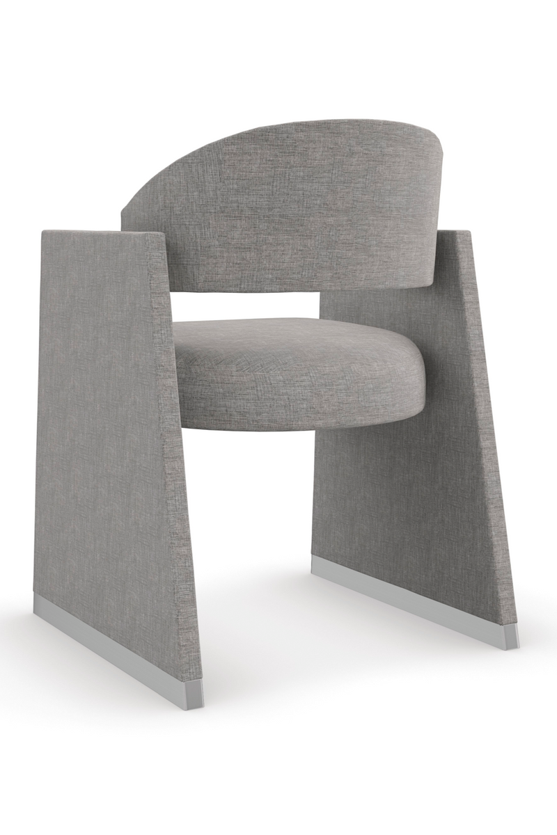 Gray Geometrical Dining Chair | Caracole Polish Off | Oroatrade.com