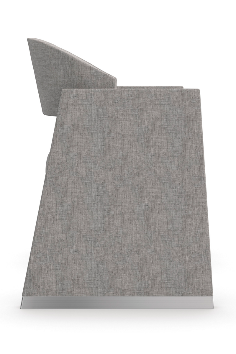 Gray Geometrical Dining Chair | Caracole Polish Off | Oroatrade.com