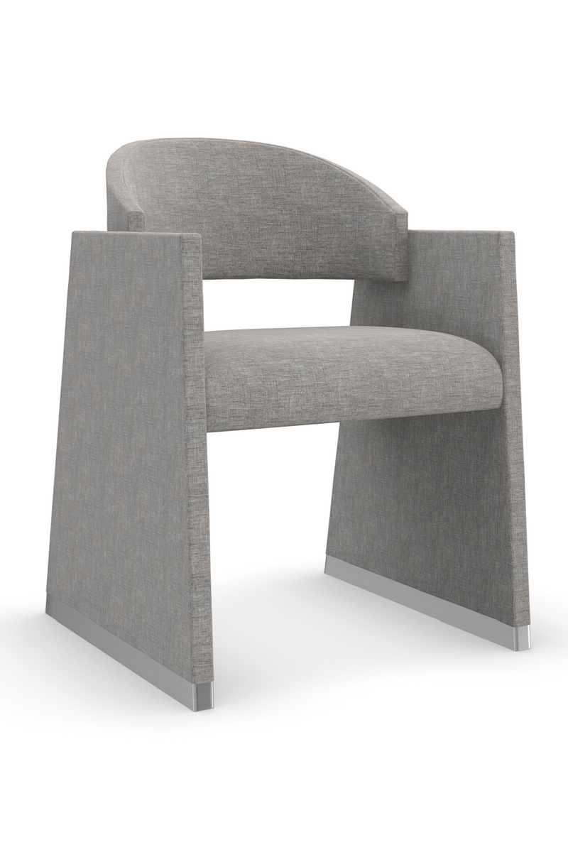 Gray Geometrical Dining Chair | Caracole Polish Off | Oroatrade.com