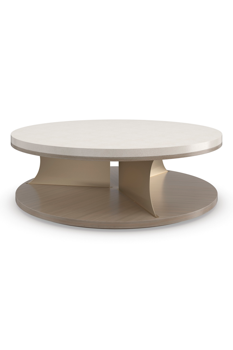 Round Swivel Cocktail Table | Caracole Braces | Oroatrade.com