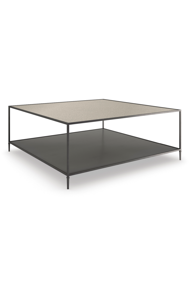 Mirrored Square Cocktail Table | Caracole Smoulder | Oroatrade.com