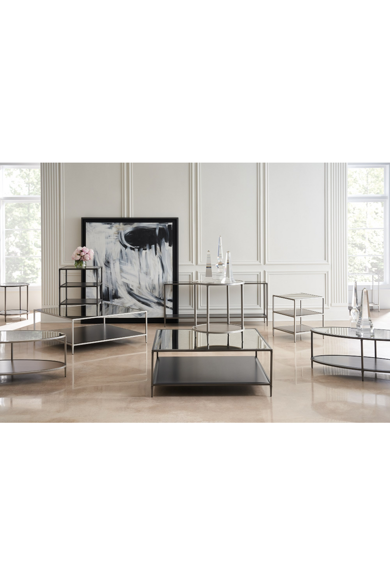 Oval Mirror Cocktail Table | Caracole Shimmer | Oroatrade.com