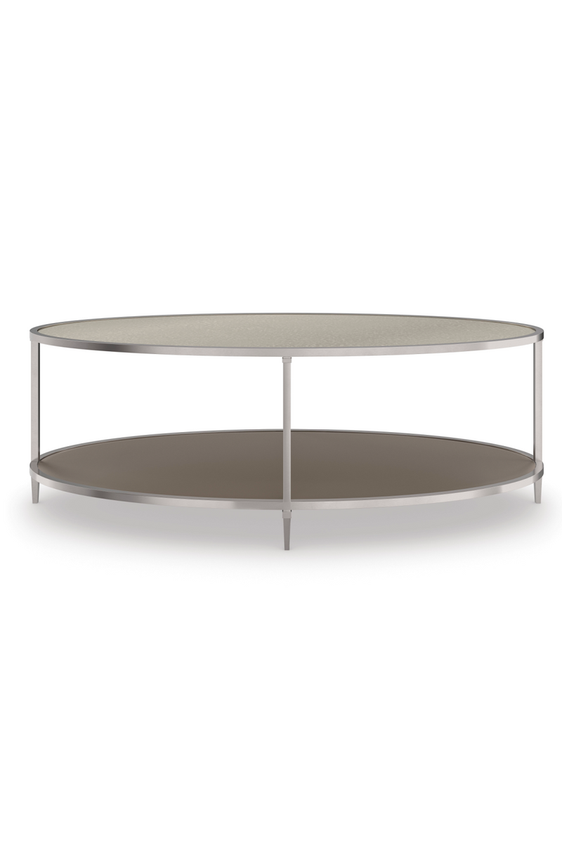 Oval Mirror Cocktail Table | Caracole Shimmer | Oroatrade.com