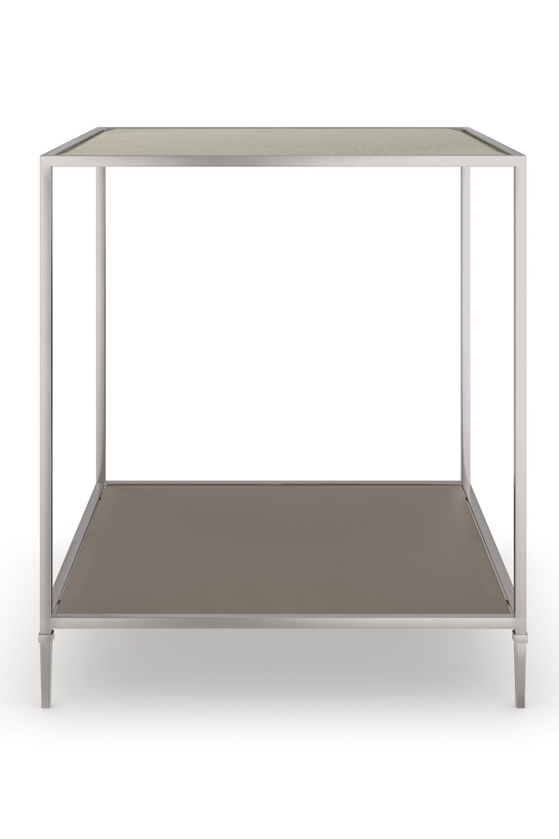 Mirrored Square End Table | Caracole Shimmer | Oroatrade.com