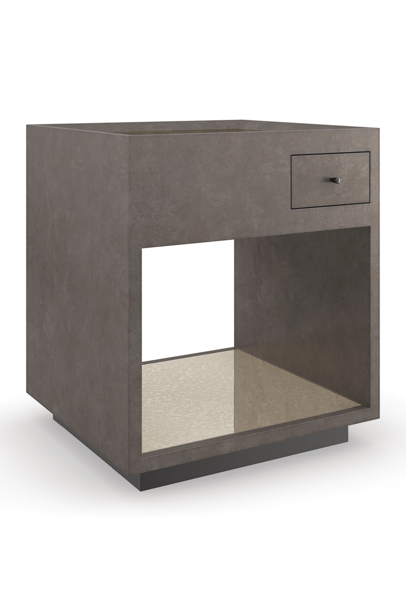 Gray Modern End Table | Caracole Dark Matter | Oroatrade.com