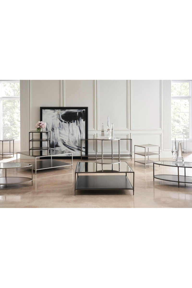 Mirrored-Top End Table | Caracole Smoulder | Oroatrade.com