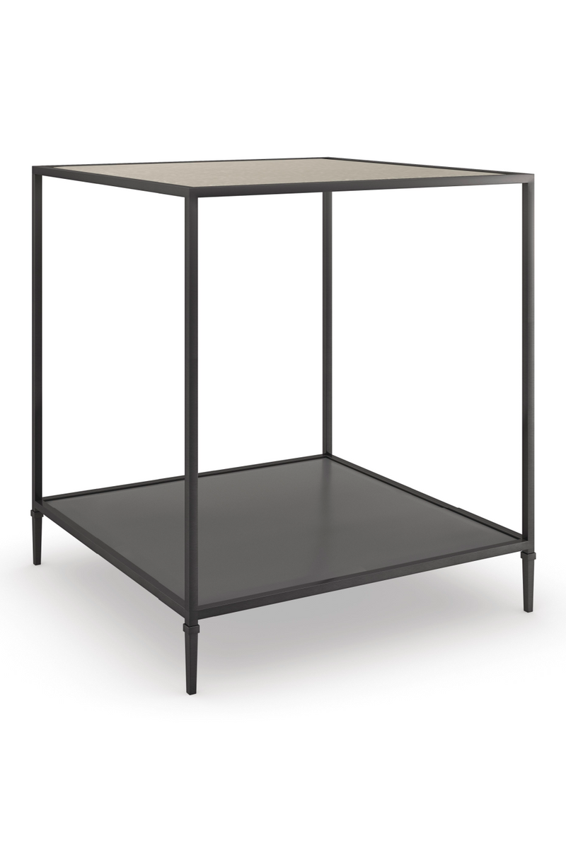 Mirrored-Top End Table | Caracole Smoulder | Oroatrade.com