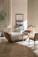 Wavy Glass Pedestal Side Table | Caracole Beyond | Oroatrade.com