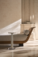 Wavy Glass Pedestal Side Table | Caracole Beyond | Oroatrade.com