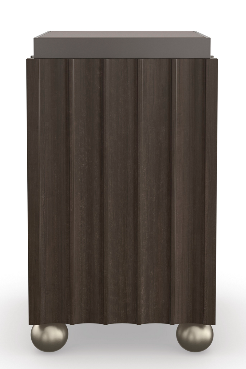 Brown Fluted Bar Table | Caracole Up To You | Oroatrade.com