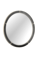 Black Stone Round Mirror | Caracole Cabochon | Oroatrade.com