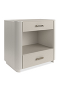 Fluted Sides 2-Drawer Nightstand L | Caracole Love-Ly! | Oroatrade.com