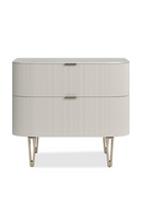 Birch Reeded 2-Drawer Nightstand | Caracole True Love | Oroatrade.com