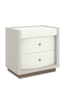 White 2-Drawer Nightstand | Caracole Calais | Oroatrade.com