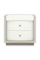White 2-Drawer Nightstand | Caracole Calais | Oroatrade.com