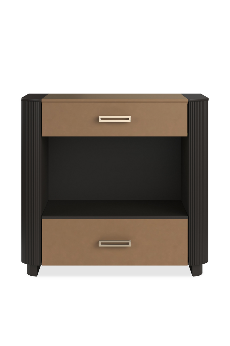 Fluted Sides 2-Drawer Nightstand L | Caracole Love-Ly! | Oroatrade.com