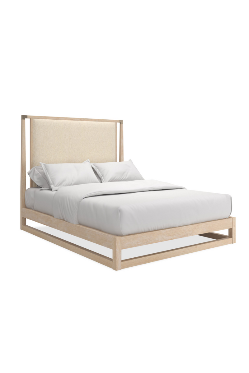 Sun-Drenched Oak Bed | Caracole Pinstripe | Oroatrade.com