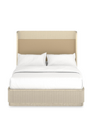 Gold Trim Reeded Queen Bed | Caracole Fall In Love| Oroatrade.com