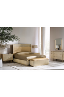 Gold Trim Reeded Queen Bed | Caracole Fall In Love| Oroatrade.com