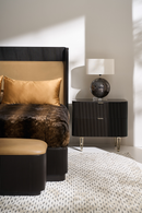 Gold Trim Reeded Queen Bed | Caracole Fall In Love| Oroatrade.com