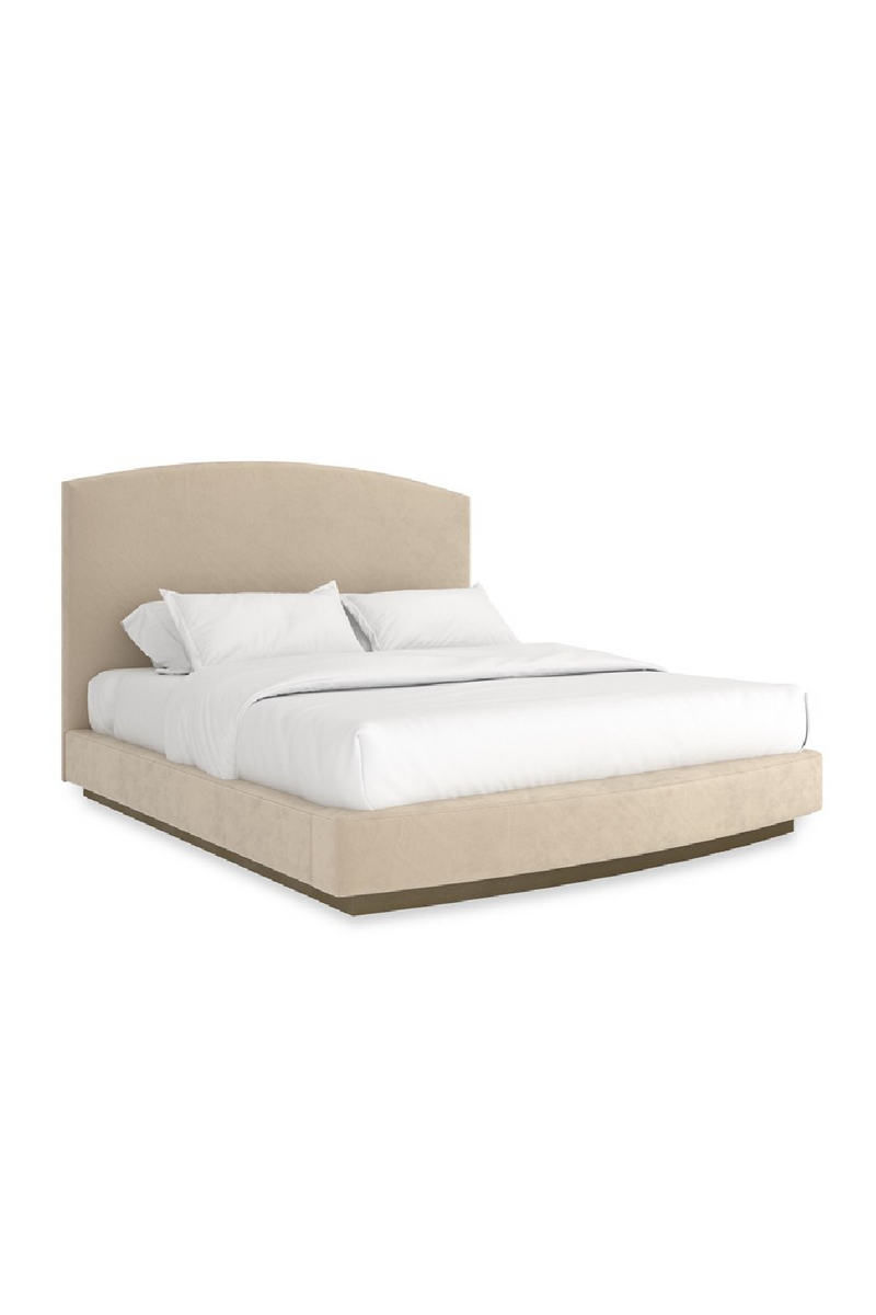 Cream Suede King Bed | Caracole Artoise | Oroatrade.com