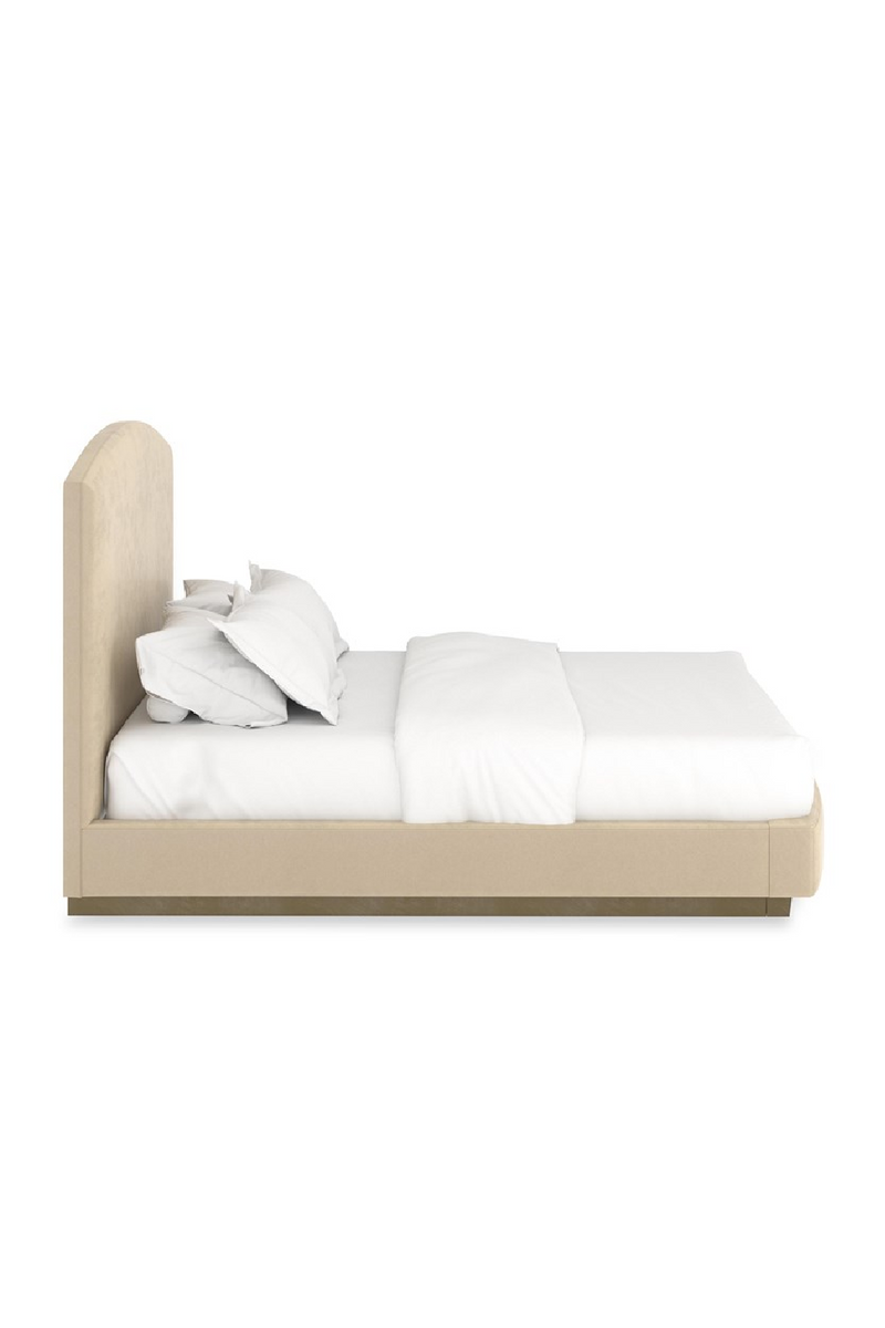 Cream Suede King Bed | Caracole Artoise | Oroatrade.com