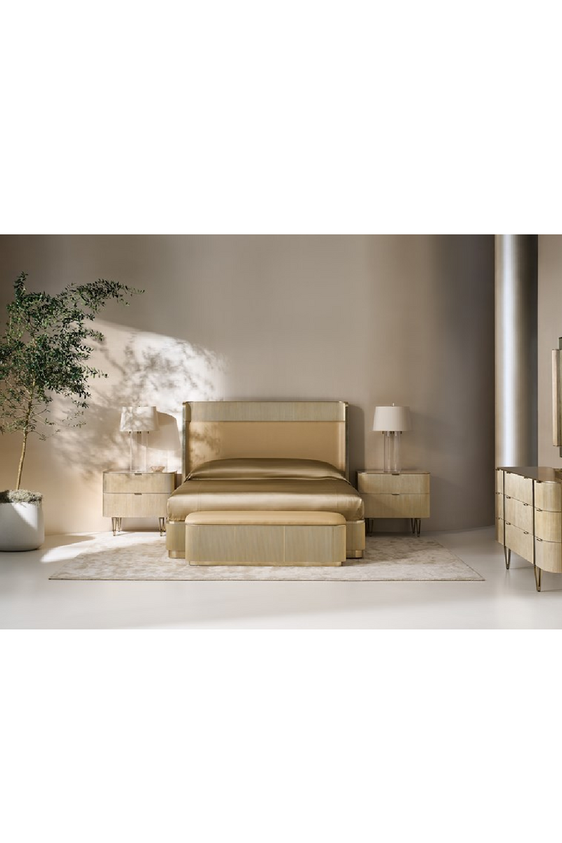 Reeded Headboard King Bed | Caracole Fall In Love | Oroatrade.com