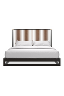 Slatted Oak King Bed | Caracole Pinstripe | Oroatrade.com